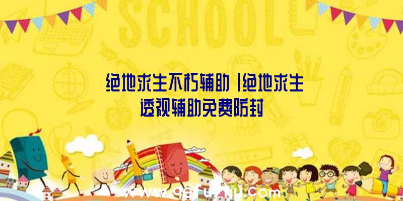 「绝地求生不朽辅助」|绝地求生透视辅助免费防封